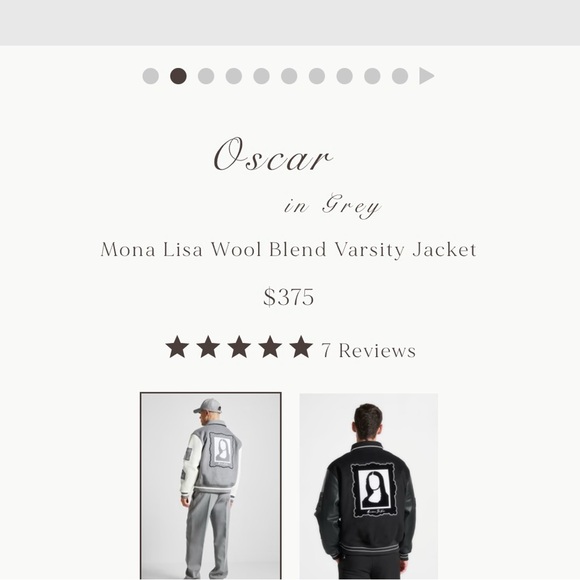 Gray and White Varsity Jacket - Picture 10 of 13